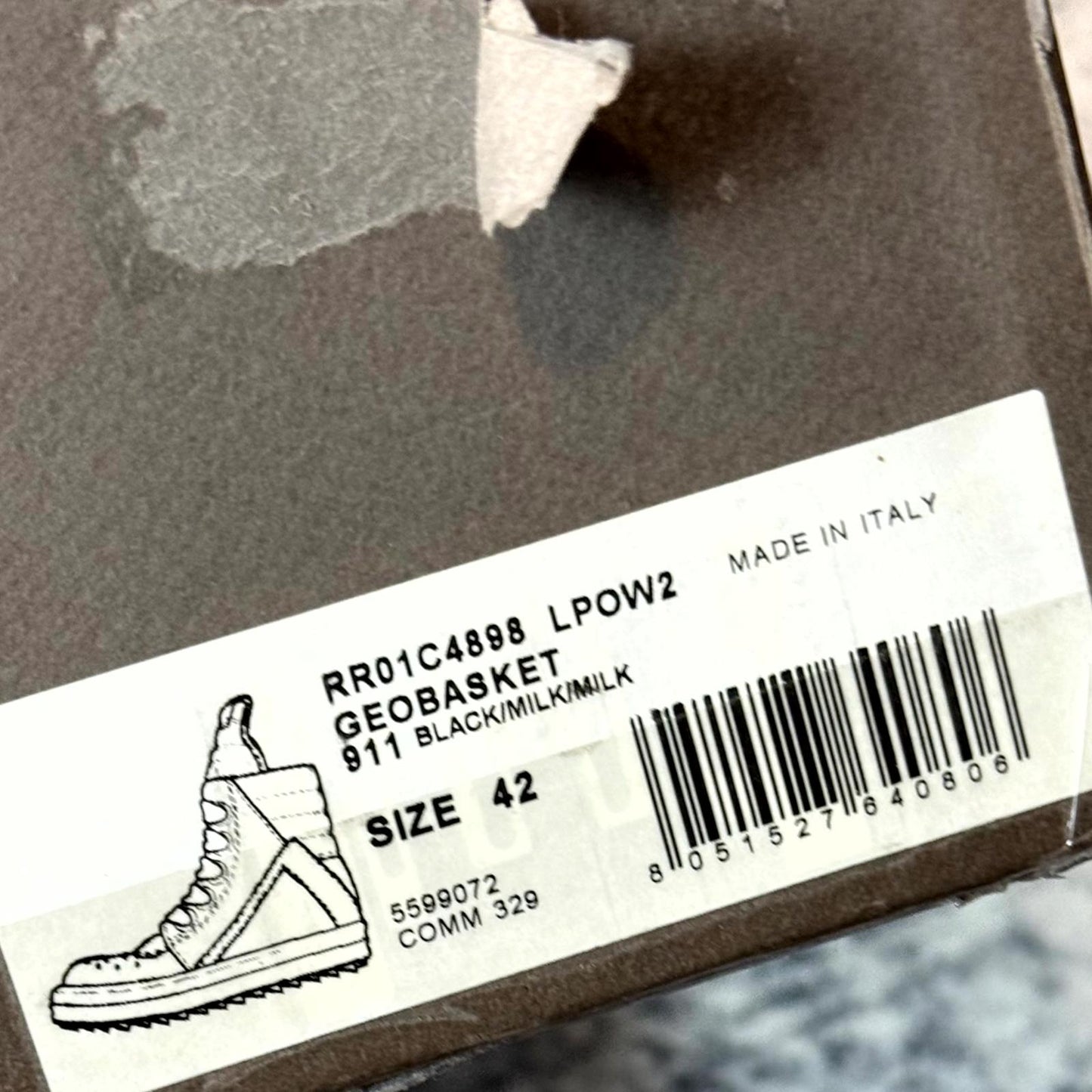 Rick Owens Jumbolace Geobaskets