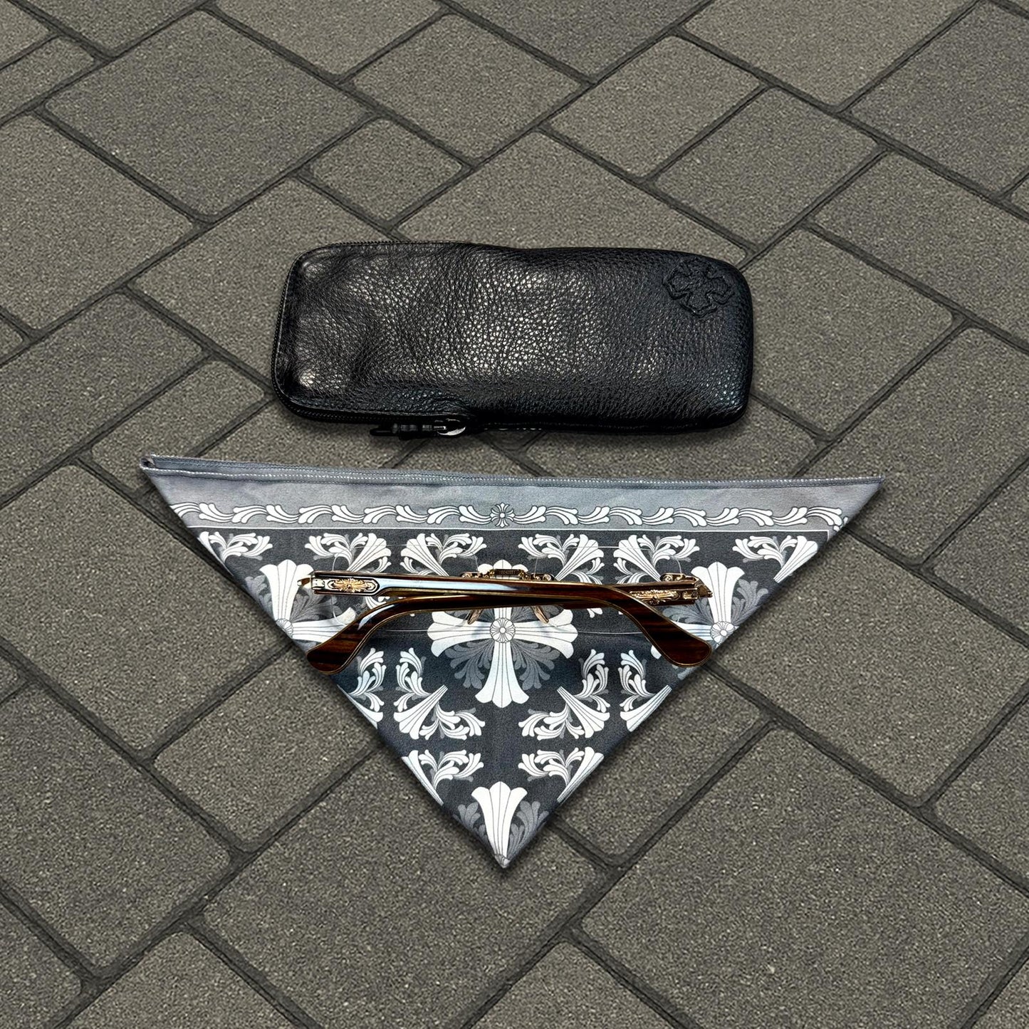 Chrome Hearts Deep I Gold Glasses