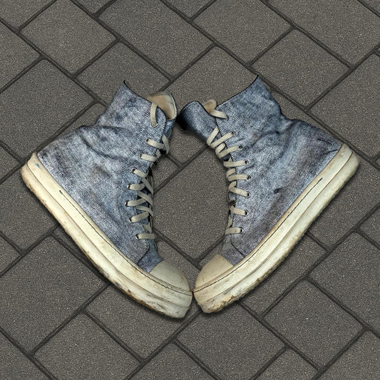 Rick Owens Drkshdw Painted White Ramones