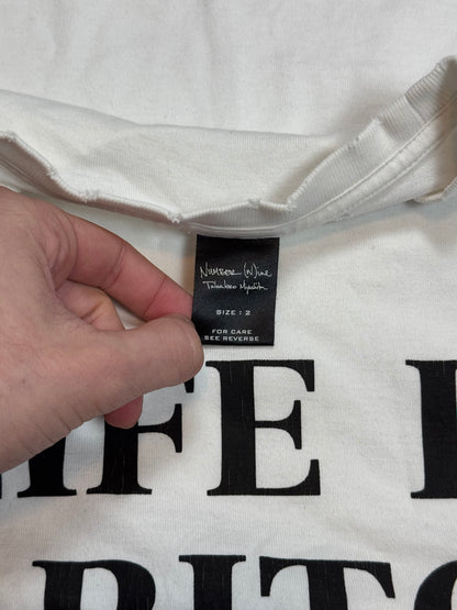 SS06 Number Nine “Life’s A Bitch” Slogan Tee