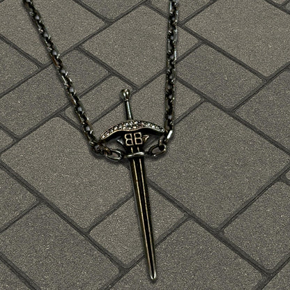 Balenciaga Goth Sword Crystal Chain