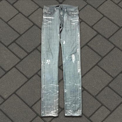 SS09 Dior Homme Paint Splatter Denim