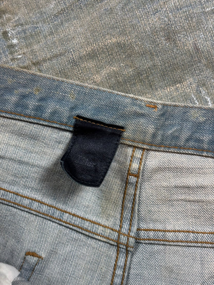 SS04 Dior Homme Bleu Clair Waxed Denim
