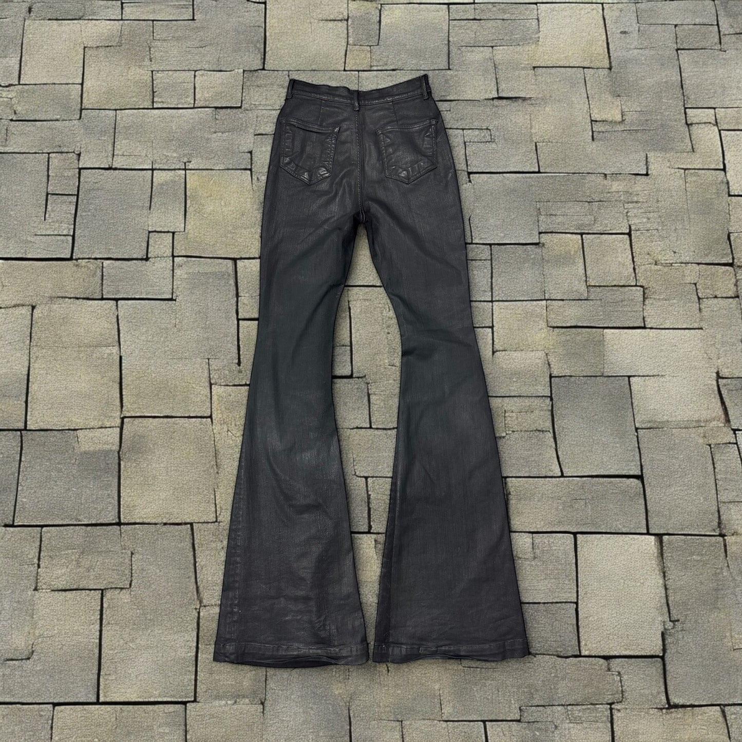 Rick Owens Waxed Bolan Denim