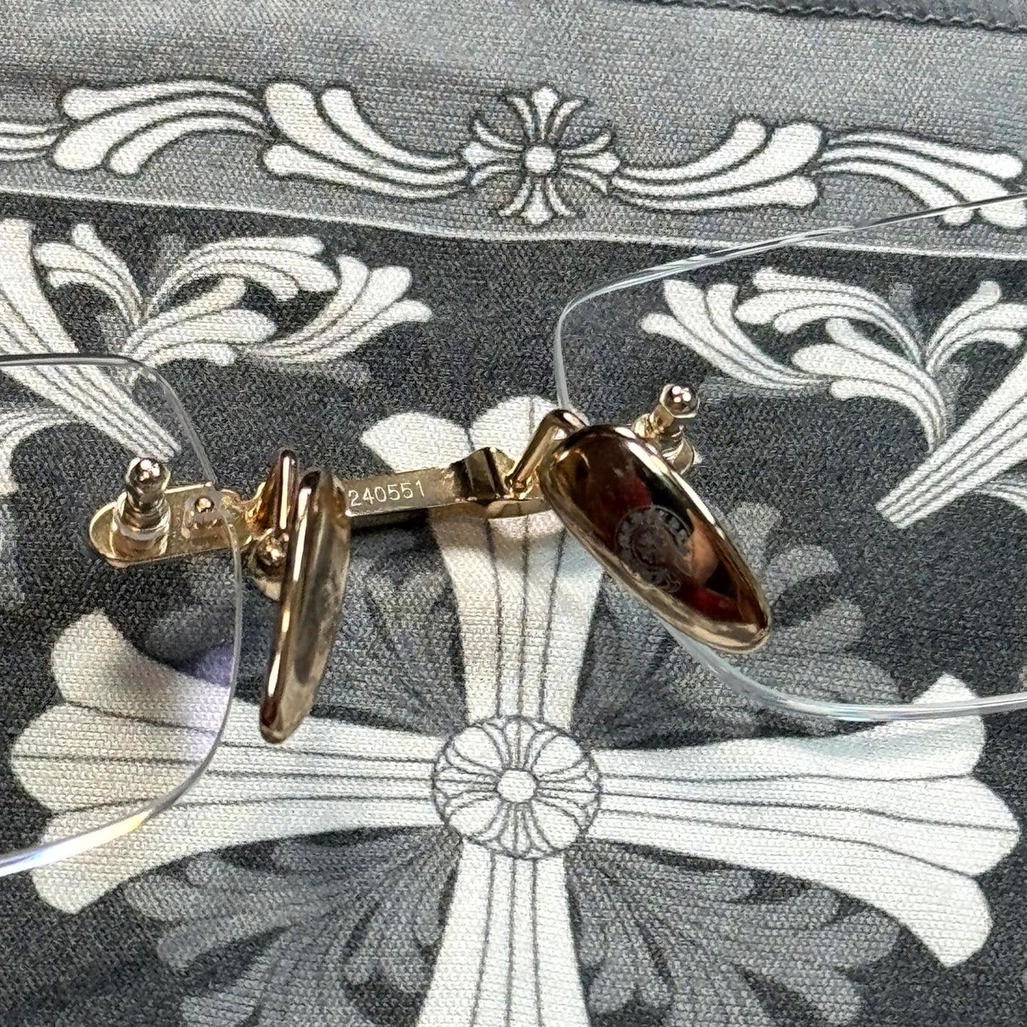 Chrome Hearts Deep I Gold Glasses