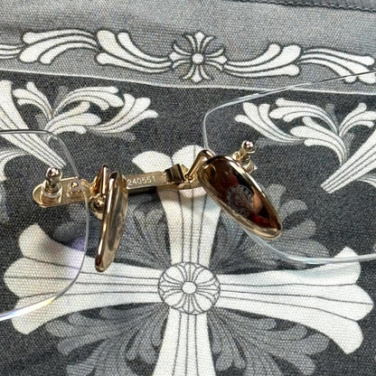 Chrome Hearts Deep I Gold Glasses