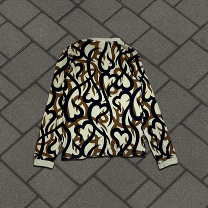 AW04 Number (N)ine Beige Tribal Longsleeve