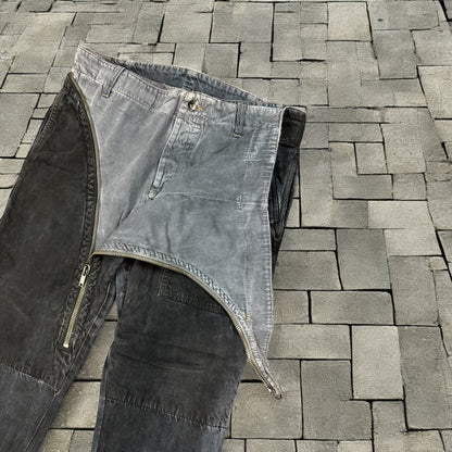 FW05 Rick Owens Double Layer Aircut Denim