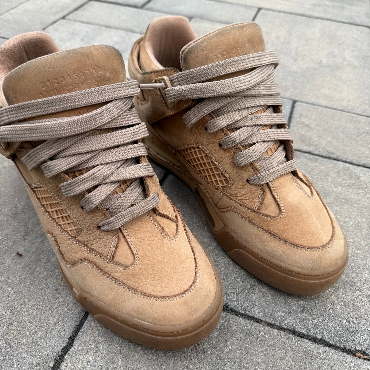 Margiela DDSTCK Mid Cream/Tan Sneaker