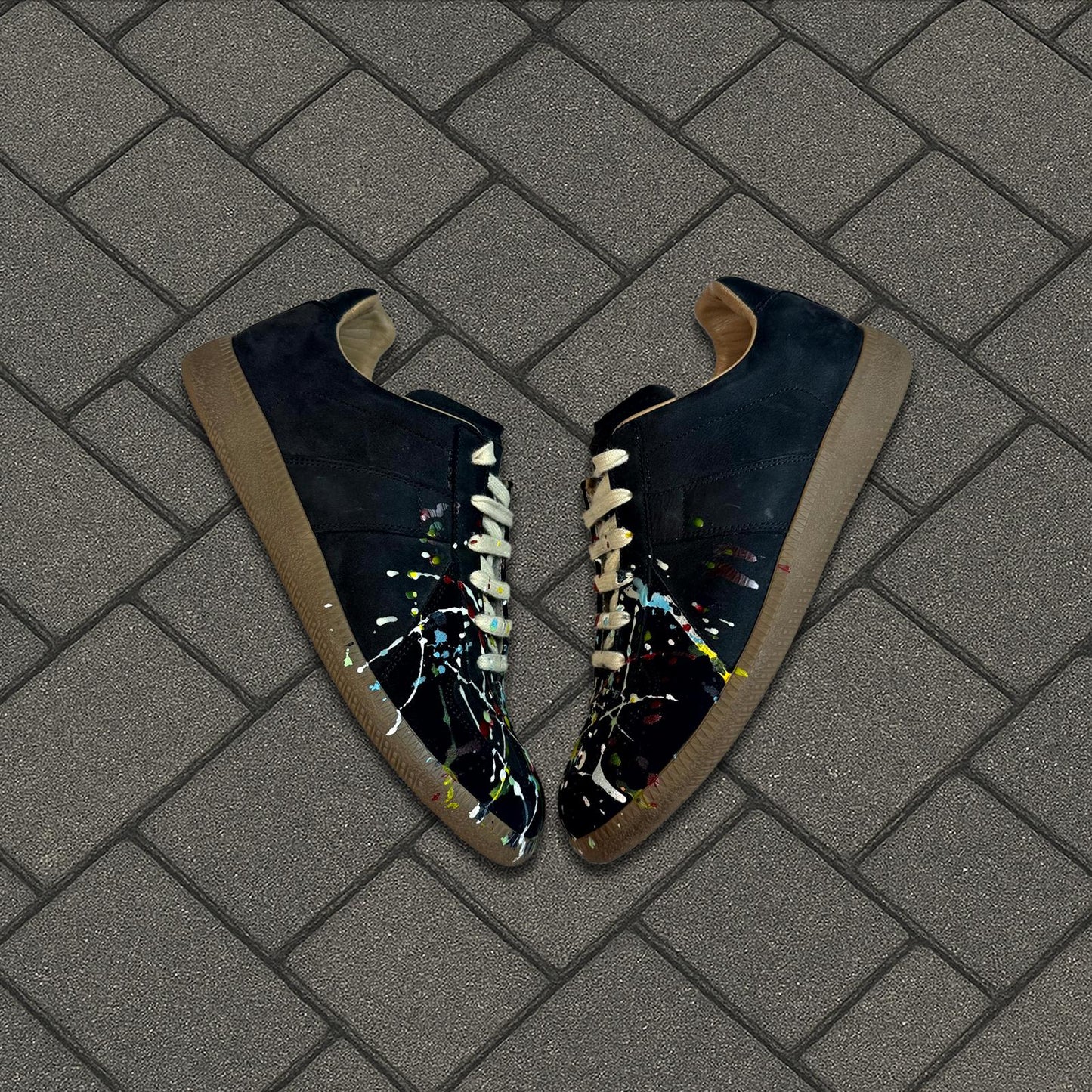 Maison Margiela Black Paint Splatter Gats