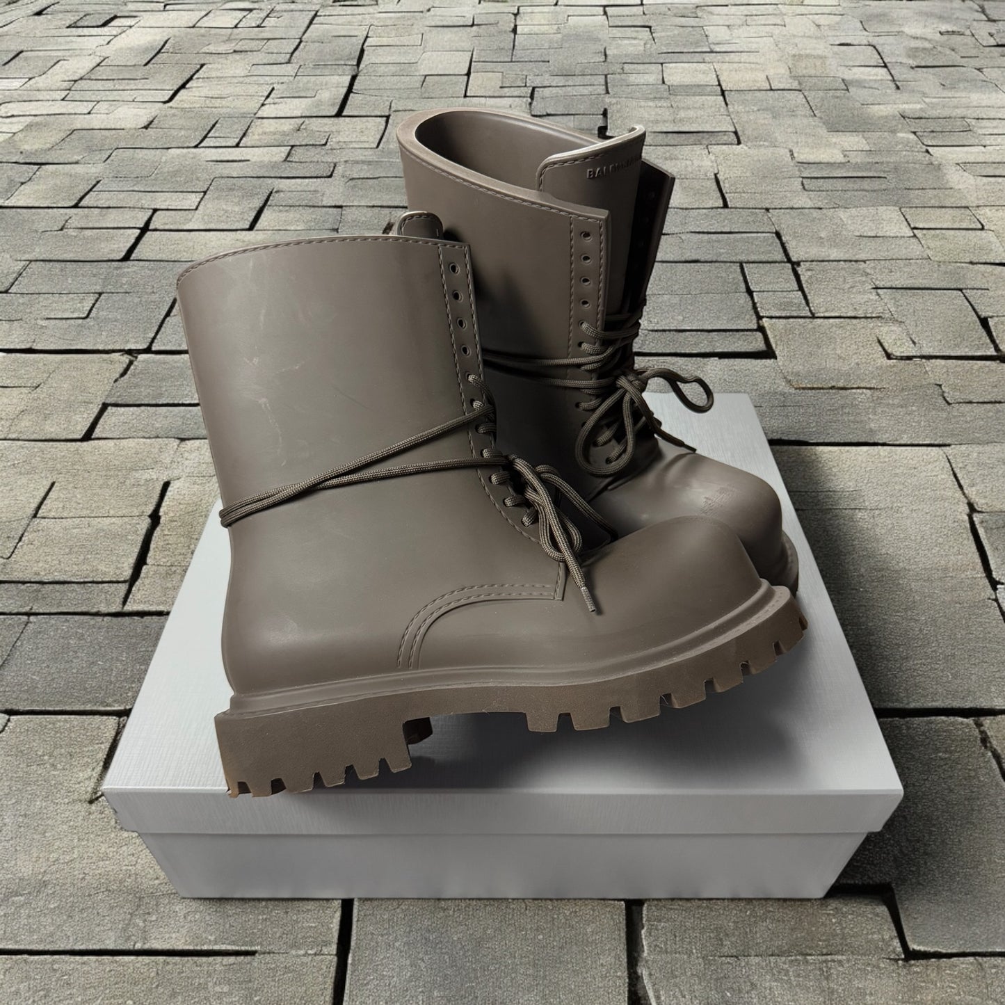Balenciaga Brown Steroid Boots