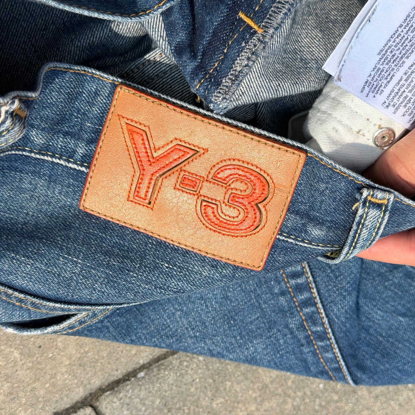 SS05 Yohji Yamamoto Y-3 Adidas 3 Stripe Denim