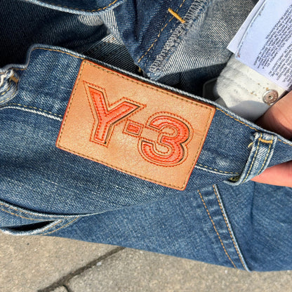 SS05 Yohji Yamamoto Y-3 Adidas 3 Stripe Denim