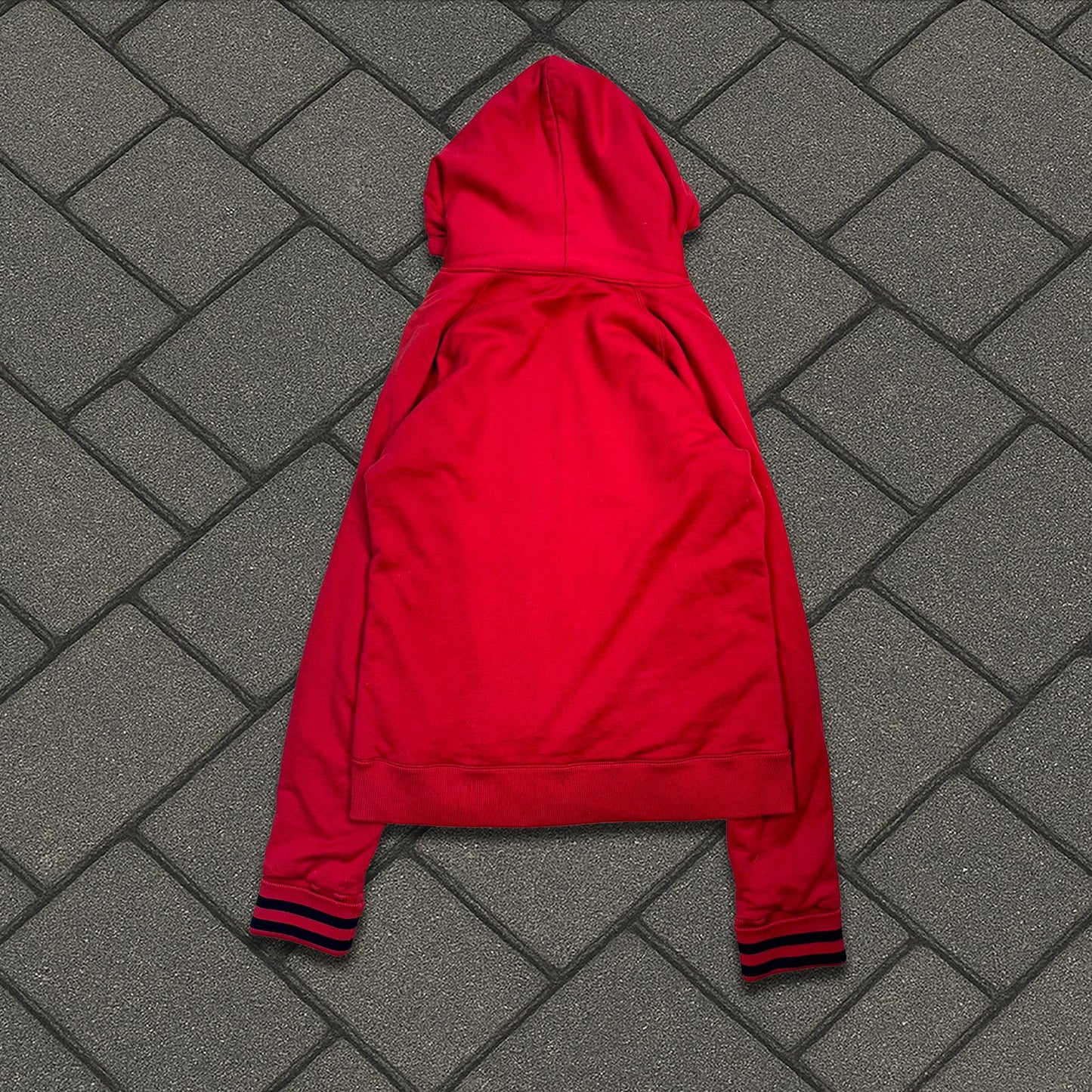 AW00 Number Nine Red Thermal Redisun Hoodie