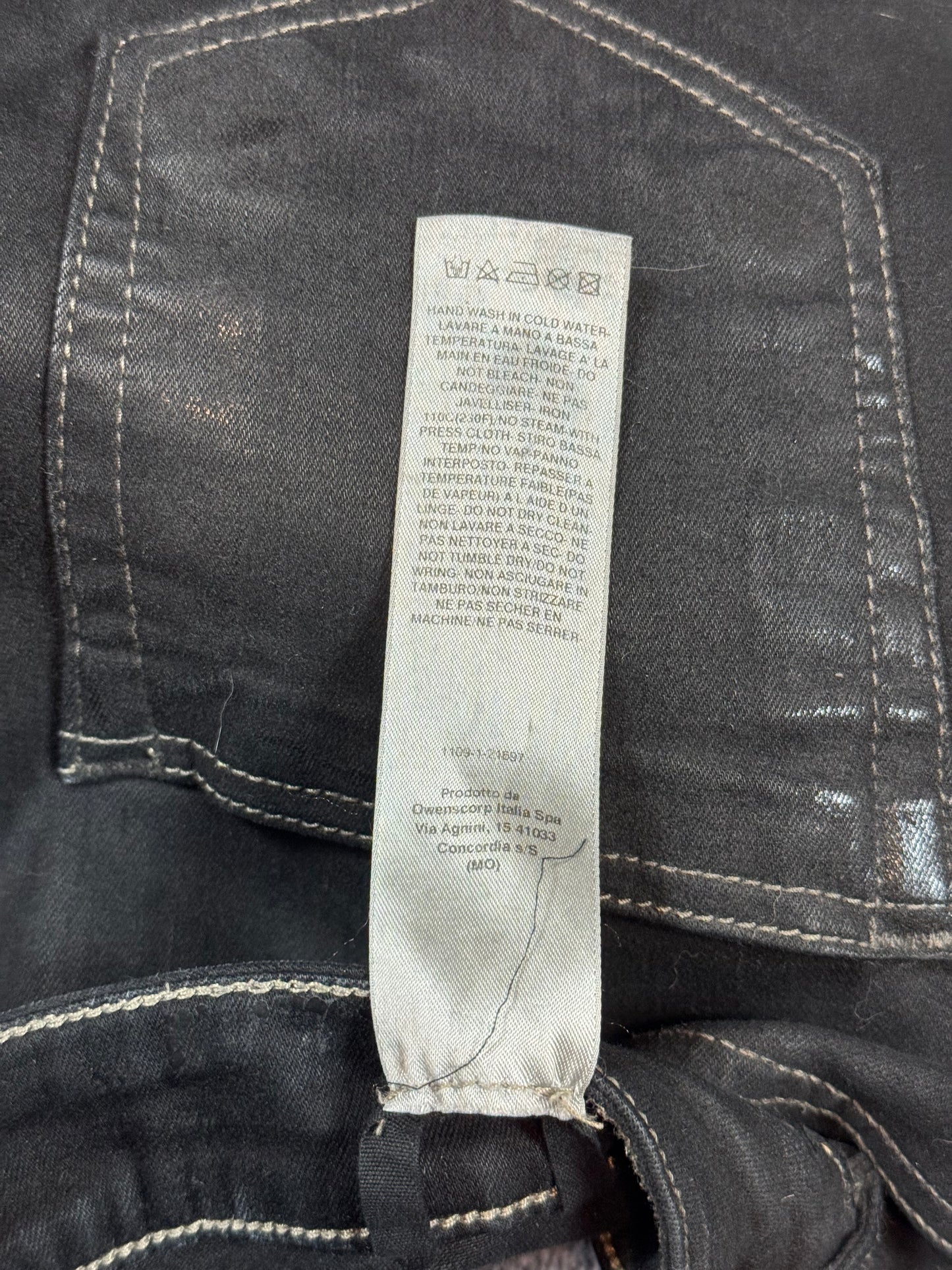 Rick Owens Waxed Detroit Cut Denim