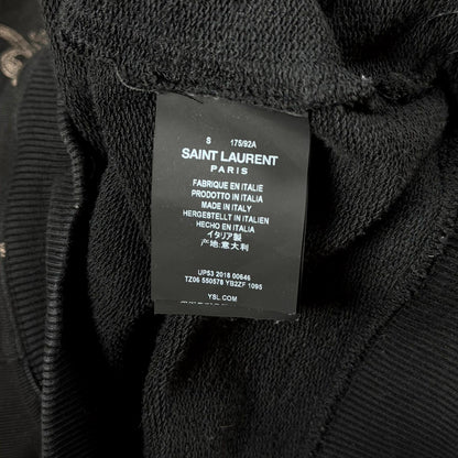 2018 Saint Laurent Paris Paisley Hoodie