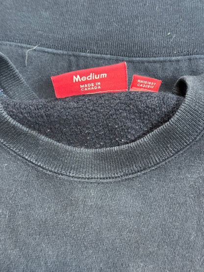 2001 Supreme Navy Box Logo Crewneck