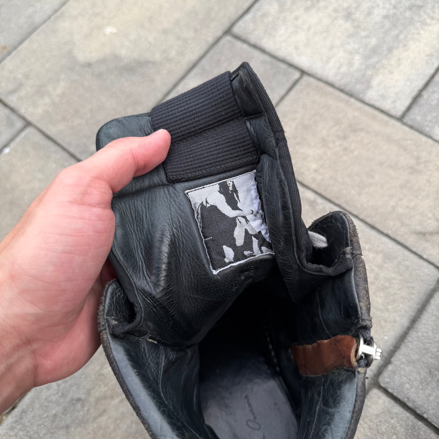 SS08 Rick Owens Blistered Leather Dunks