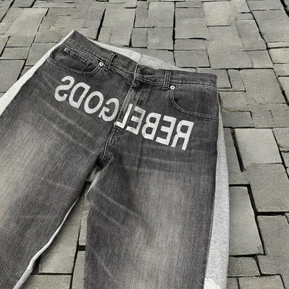 AW02 Undercover Rebelgods Hybrid Denim