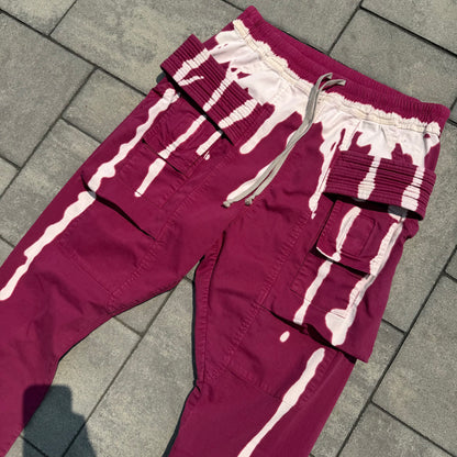 Rick Owens Sample Fuschia Vomit Creatch Cargo