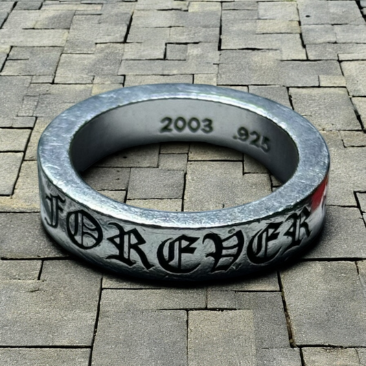 Chrome Hearts 6mm “CH FOREVER” Ring