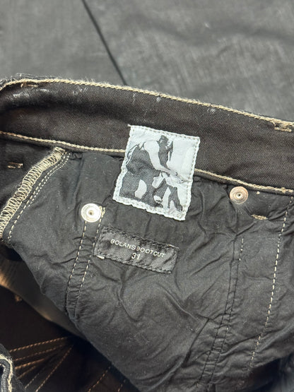 Rick Owens Waxed Bolan Denim