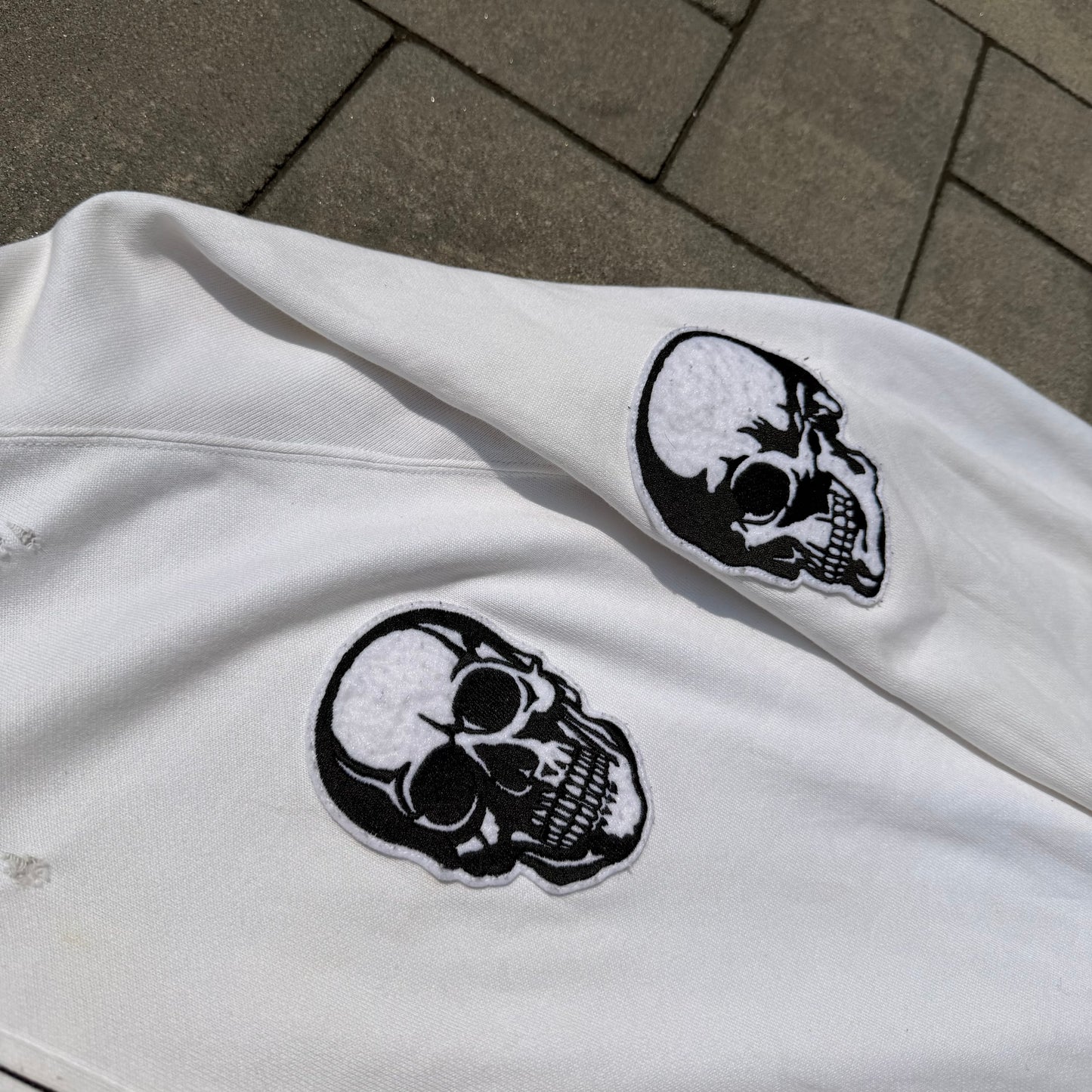 SS04 Number Nine White Skull Hoodie