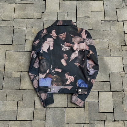 FW17 Dior Homme Dan Witz Moshpit Denim Jacket