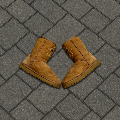 Chrome Hearts Brown Triple Cross Ugg Boots