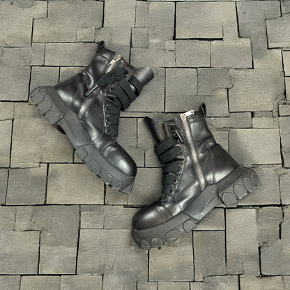 Rick Owens Jumbo Lace Bozo Tractor Boots