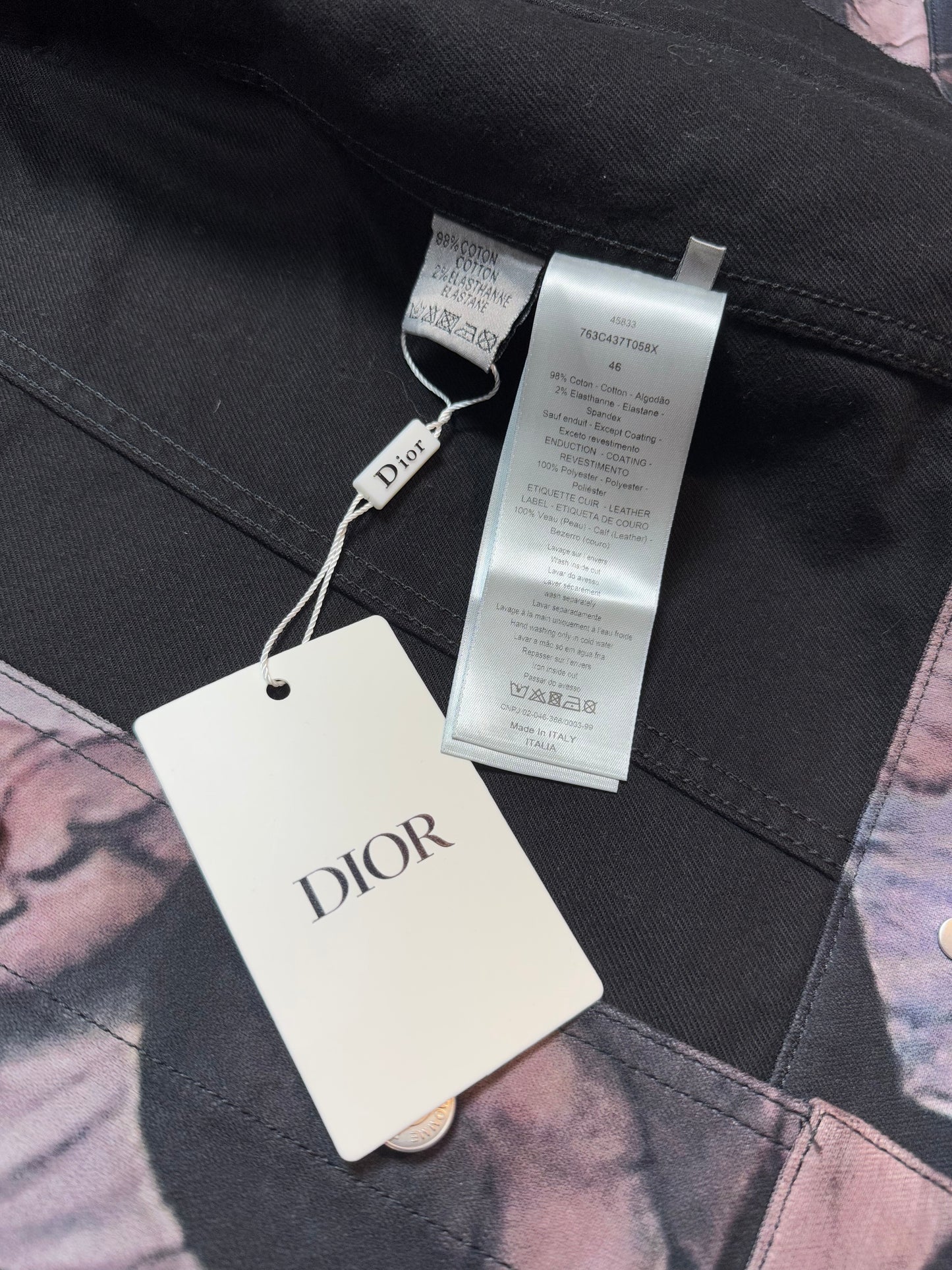 AW17 Dior Homme Dan Witz Moshpit Denim Jacket