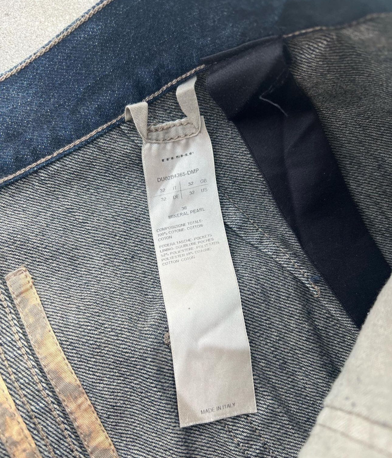 Rick Owens Mineral Pearl Bolan Bootcut Denim