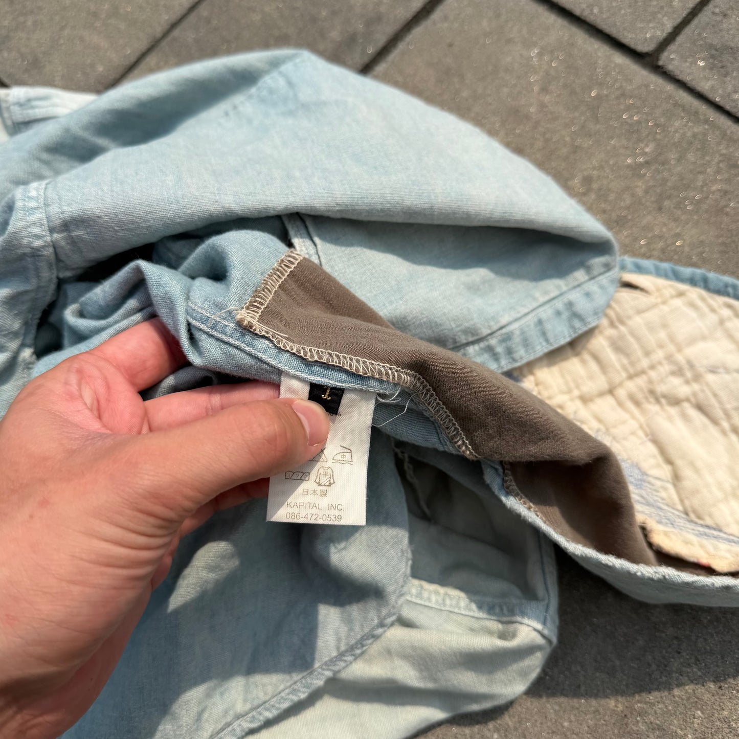 Kapital Repaired Sashiko Denim Overshirt