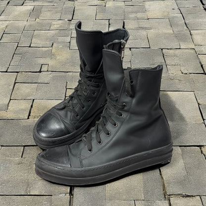Rick Owens Black Hi-Top Ramones
