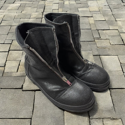 Rick Owens Waxed Middle Zip Ramones