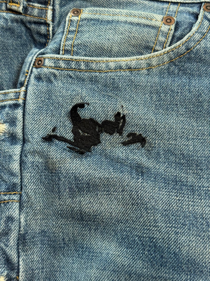 AW05 Undercover “Arts & Crafts” Skull Boro Denim