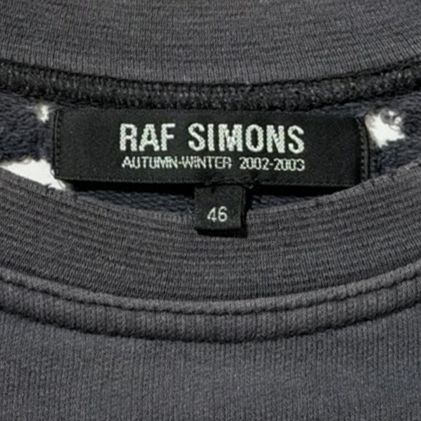 AW02 Raf Simons Black Virginia Creeper Raglan Shirt