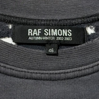 AW02 Raf Simons Black Virginia Creeper Raglan Shirt