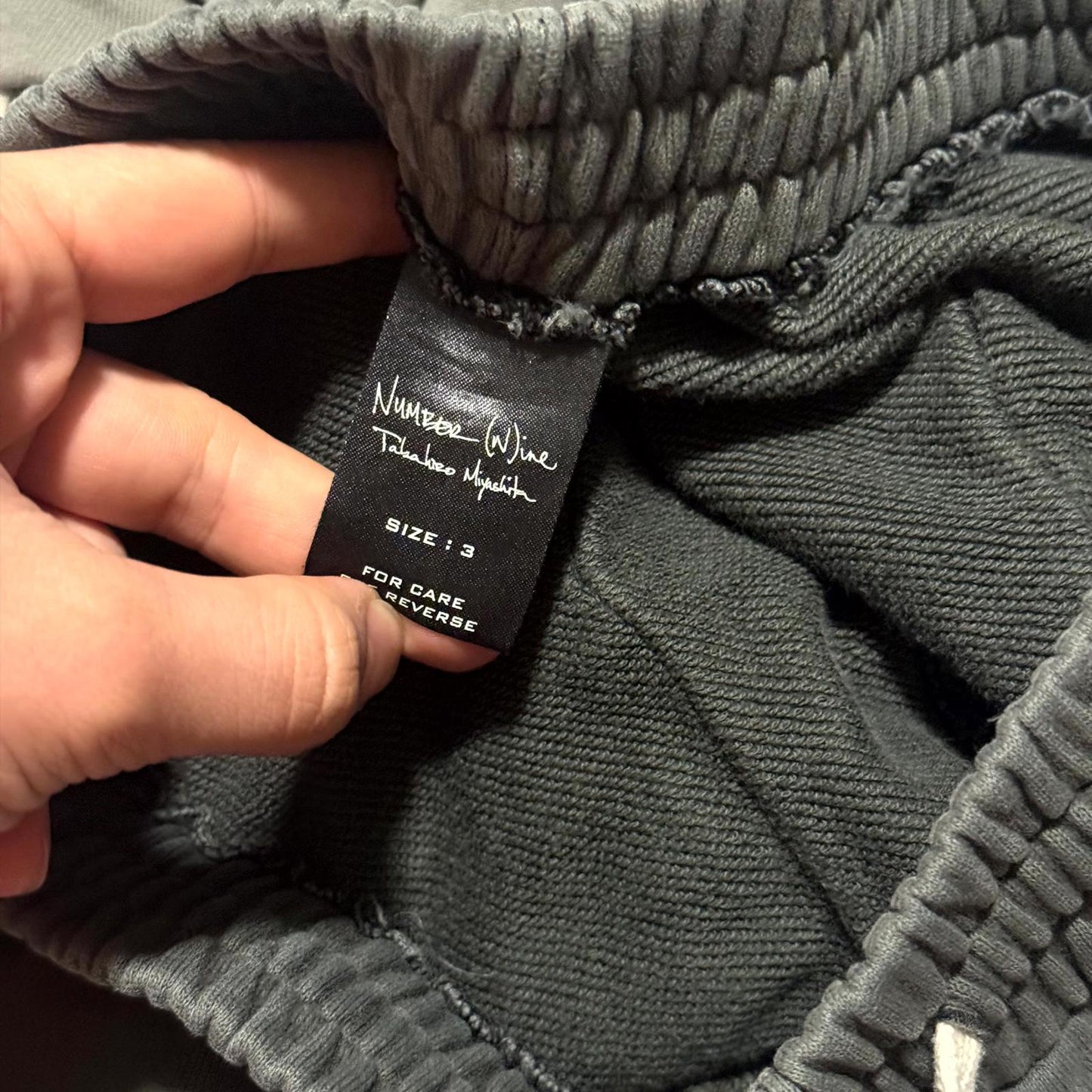 SS05 Number (N)ine 'Nightcrawler' Capri Sweats