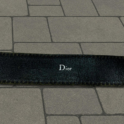 SS05 Dior Homme Black Leather D Point Belt