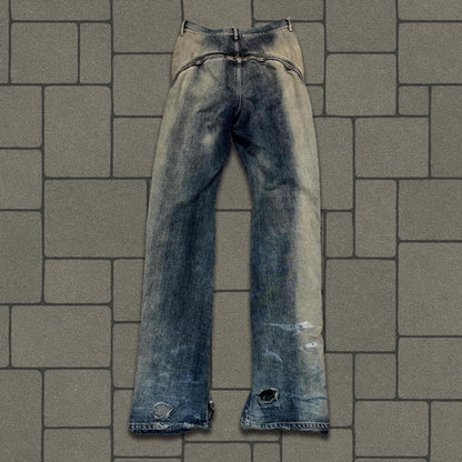 SS23 Rick Owens Mineral Pearl Bolan Banana Cut Denim