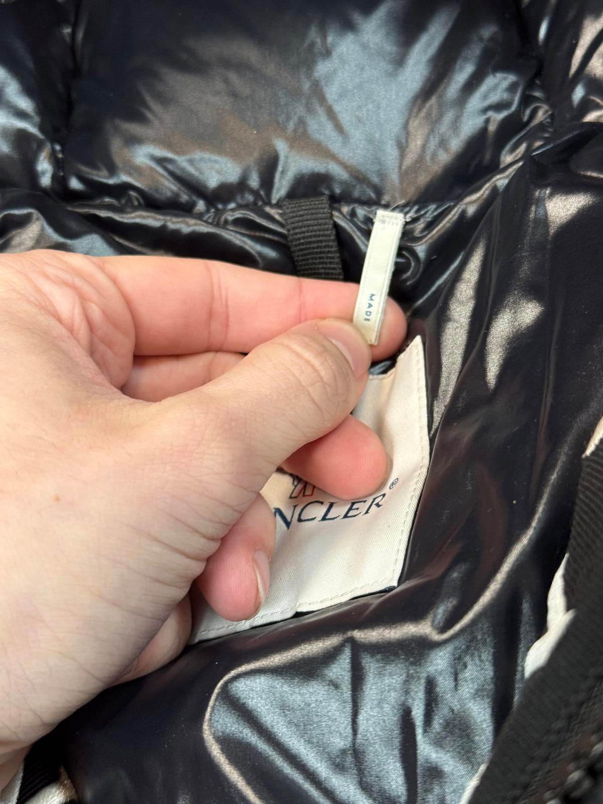 Moncler Black Down Montcla Puffer Coat