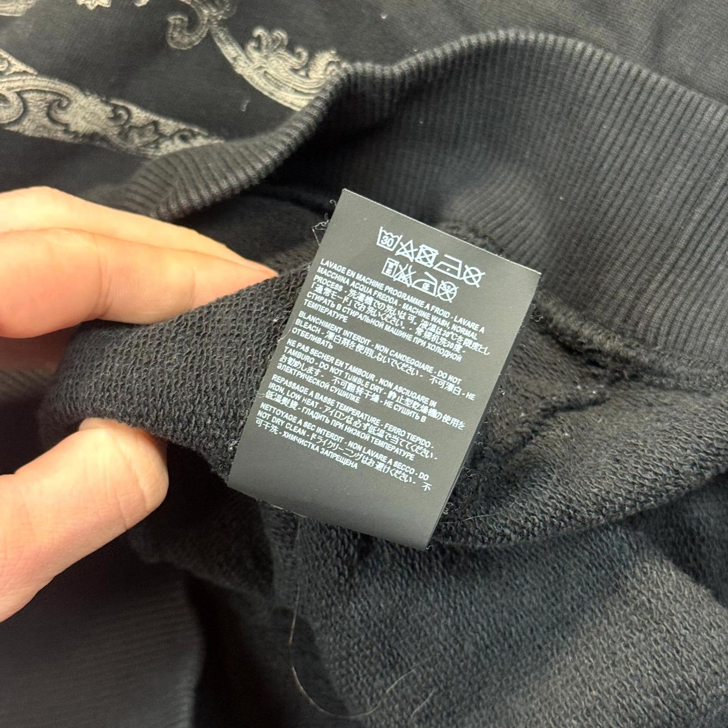2018 Saint Laurent Paris Paisley Hoodie