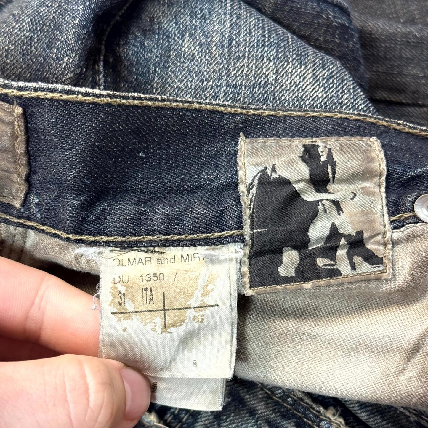 FW08 Rick Owens Stag Clawmark Detroit Cut Denim