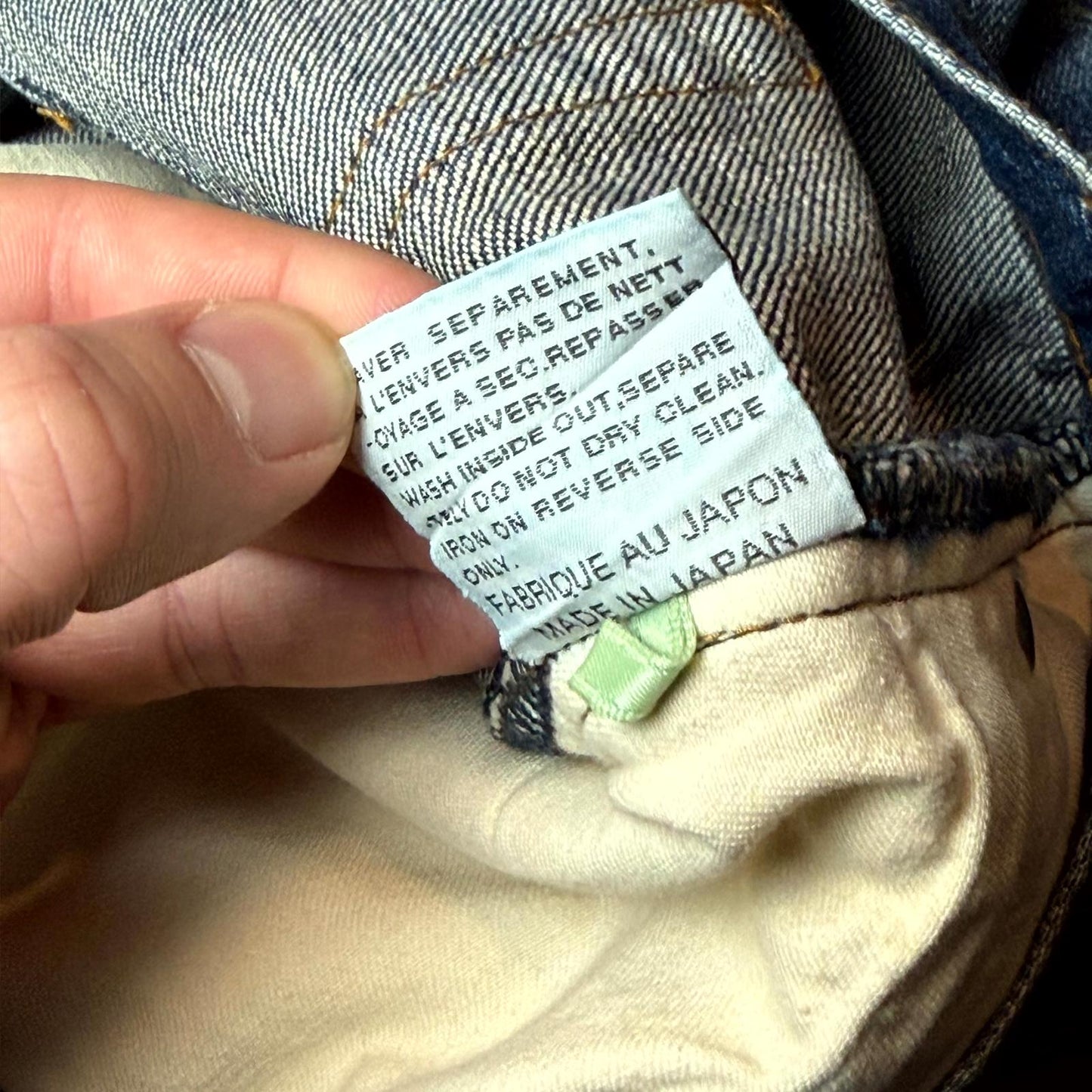 SS07 Dior Home Blue Luster Waxed Denim