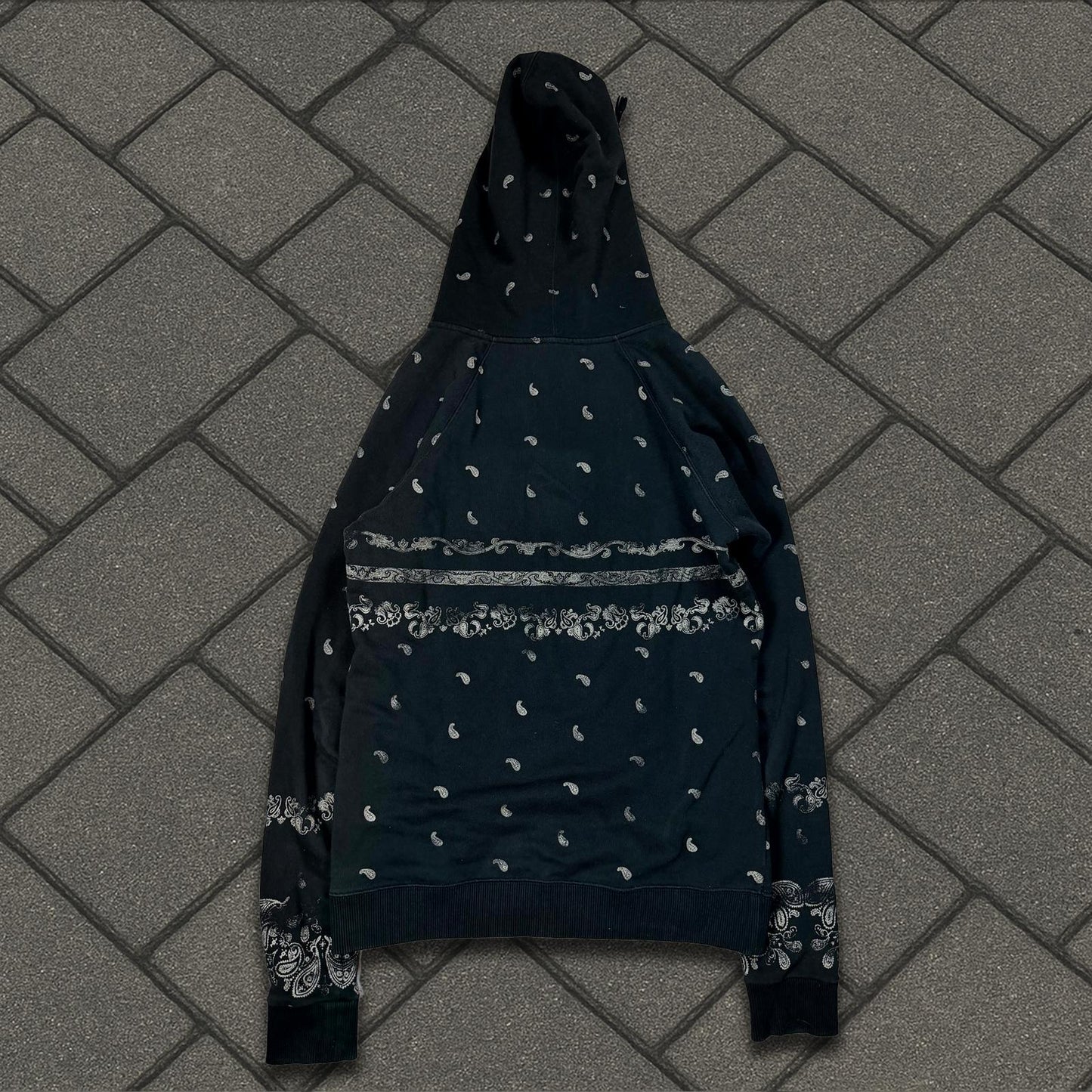 2018 Saint Laurent Paris Paisley Hoodie