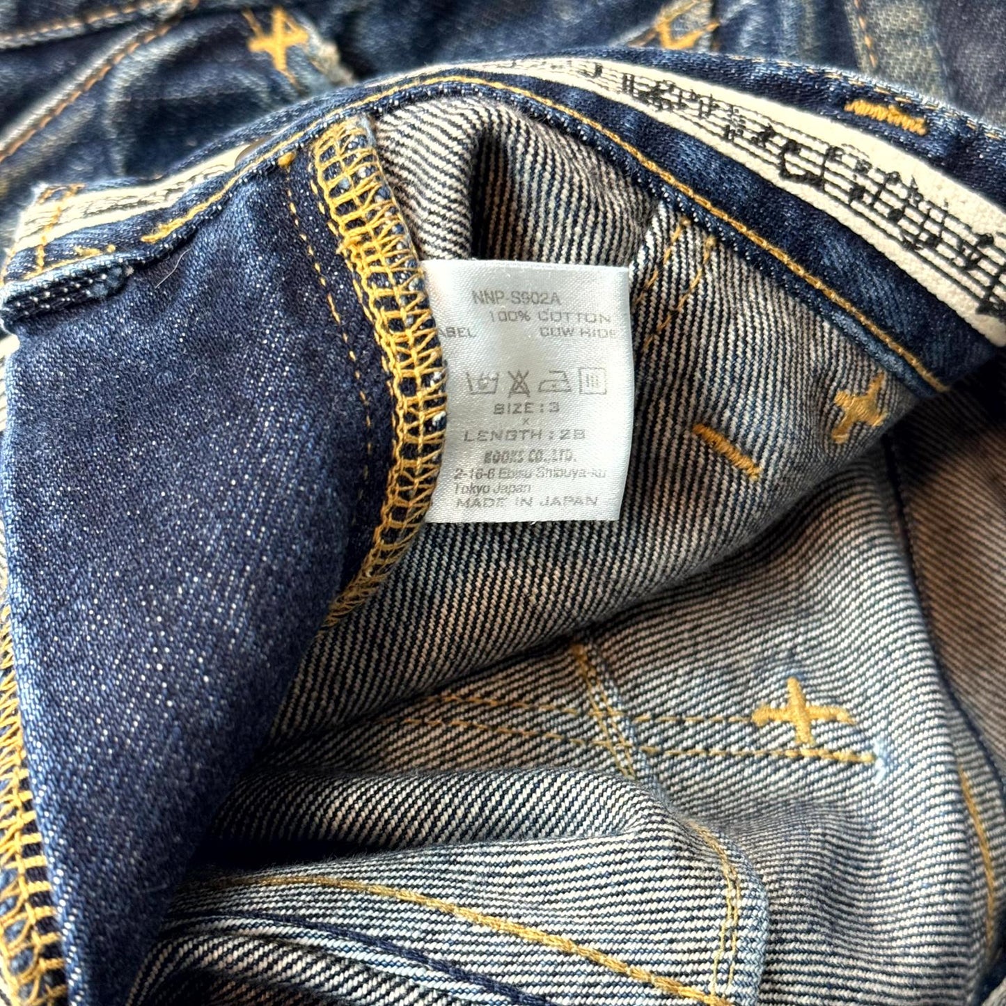 SS07 Number Nine Mudwash Pain Denim