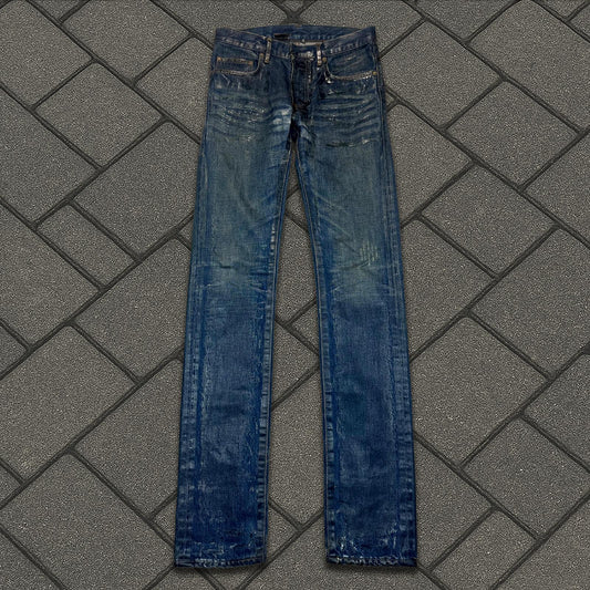 SS07 Dior Homme Blue Waxed Luster Denim