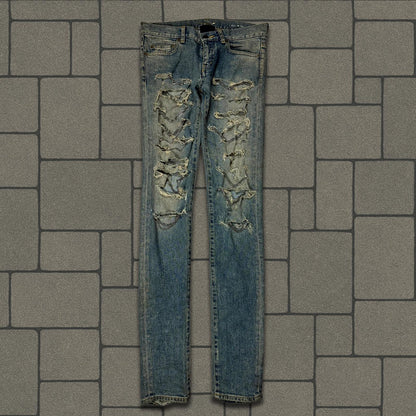 FW13 Saint Laurent Paris Chain Denim