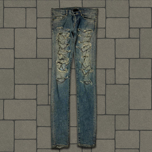 FW13 Saint Laurent Paris Chain Denim
